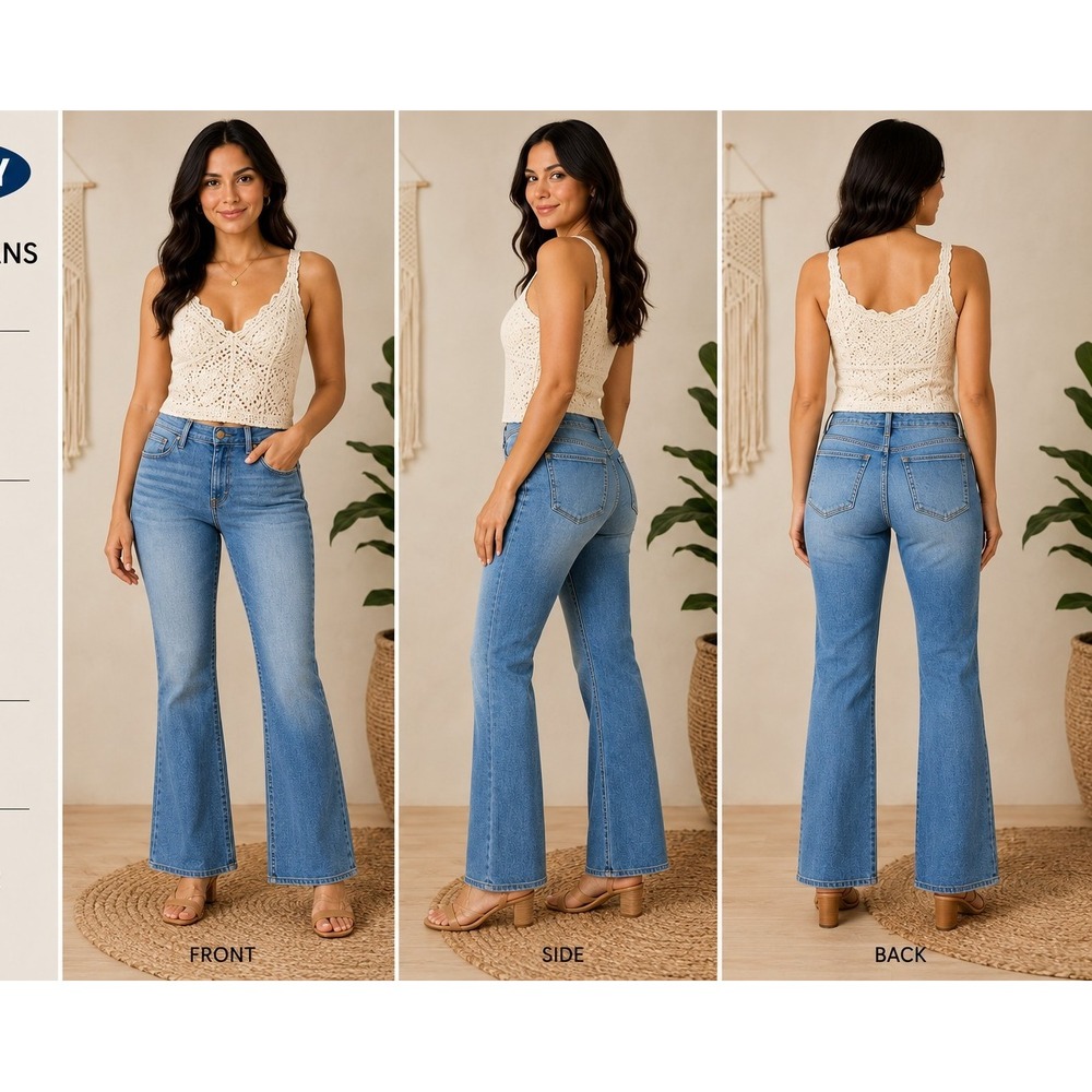 Old Navy Bootcut Jeans Womens 29x30 Built In Flex Light Wash Stretch Denim